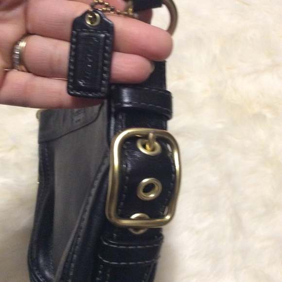 Coach Black Leather Small Hobo Bag - Picture 5 of 9